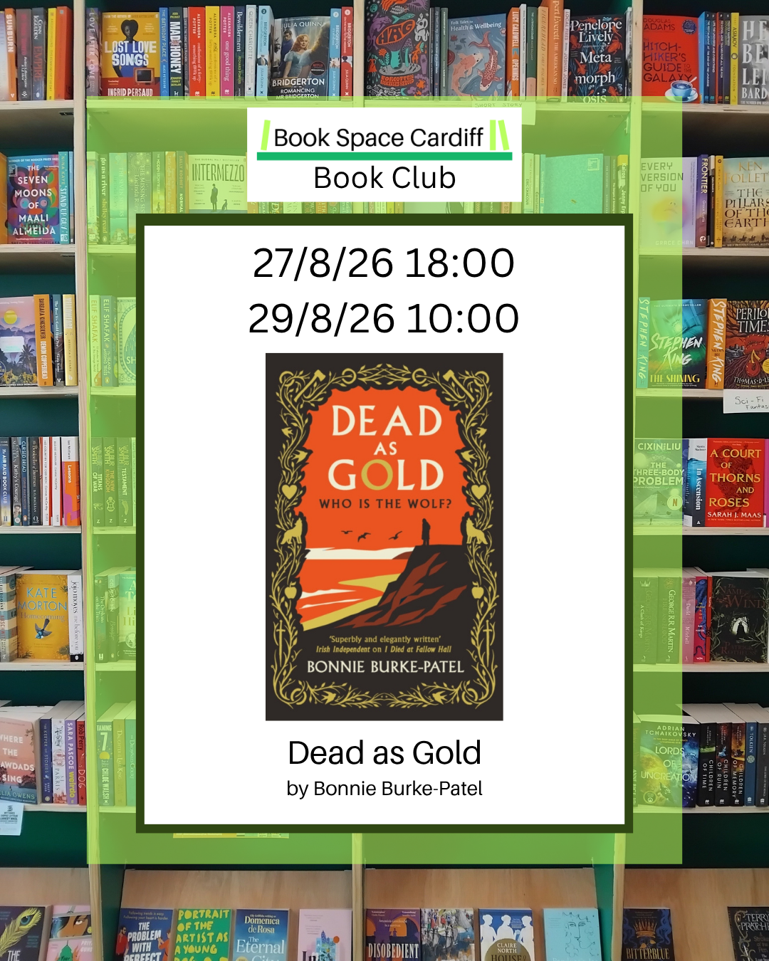 August Book Club - Dead as Gold